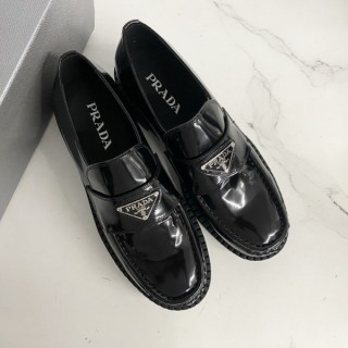 프* 초콜릿 브러시드 가죽 로퍼 (남성)